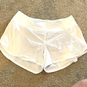 Bright white lululemon running short